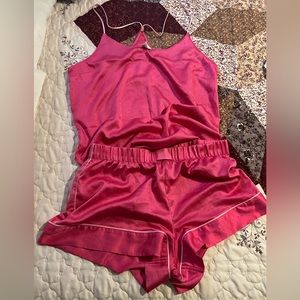 Victoria Secret Satin pink set!